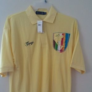 Men's 3XL Coogi Yellow Polo shirt